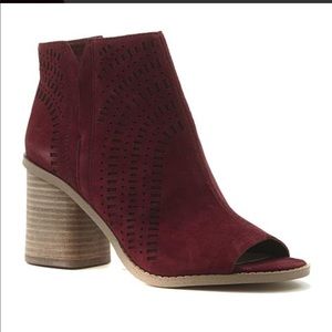 Black suede Vince Camuto booties. Brand new